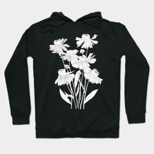 helenium flowers drawing Hoodie